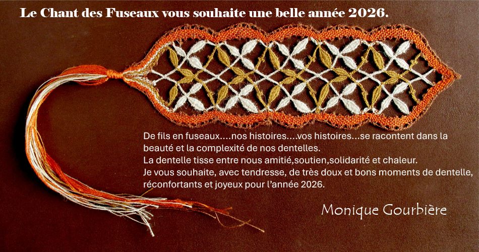 La dentelle tisse entre nous amitié,soutien,solidarité,chaleur.